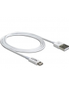 Delock Kabel USB do transmisji danych/ładowania urządzeń iPhone,iPad,iPod,1m,bia - nr 16