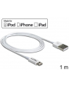 Delock Kabel USB do transmisji danych/ładowania urządzeń iPhone,iPad,iPod,1m,bia - nr 4