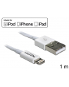 Delock Kabel USB do transmisji danych/ładowania urządzeń iPhone,iPad,iPod,1m,bia - nr 5