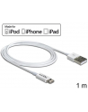 Delock Kabel USB do transmisji danych/ładowania urządzeń iPhone,iPad,iPod,1m,bia - nr 6