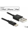 Delock Kabel USB do transmisji danych/ładowania urządzeń iPhone,iPad,iPod,1m,cza - nr 11