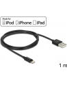 Delock Kabel USB do transmisji danych/ładowania urządzeń iPhone,iPad,iPod,1m,cza - nr 12