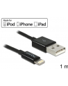 Delock Kabel USB do transmisji danych/ładowania urządzeń iPhone,iPad,iPod,1m,cza - nr 14