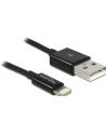 Delock Kabel USB do transmisji danych/ładowania urządzeń iPhone,iPad,iPod,1m,cza - nr 17