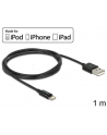 Delock Kabel USB do transmisji danych/ładowania urządzeń iPhone,iPad,iPod,1m,cza - nr 6