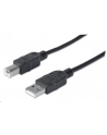 Manhattan Kabel USB 2.0 A-B M/M 1m czarny - nr 2