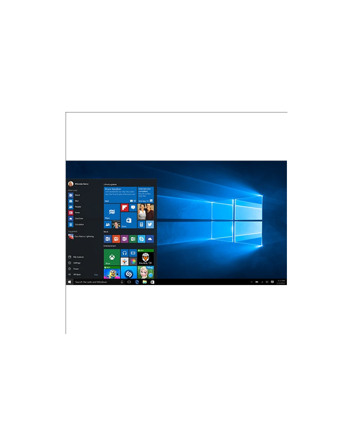 Microsoft Windows 10 PRO OEM Win32 Eng Intl 1pk DVD główny