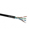 Zewnętrzny kabel instalacyjny Solarix  PE CAT5e  UTP PE drut 305m/box - nr 1