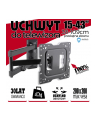 4World Uchwyt do LCD 15-37'' VESA 75/100/200 uchylny/obrotowy  max 40kg BLK - nr 24