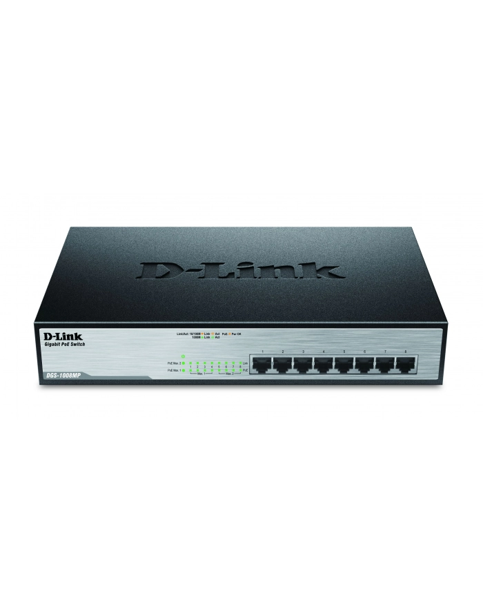 D-Link 8-Port Desktop Gigabit, 8 X PoE+ up to 30W, max. 140W główny