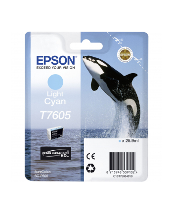 EPSON T7605 Ink Cartridge Light Cyan UltraChrome HD