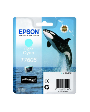 EPSON T7605 Ink Cartridge Light Cyan UltraChrome HD