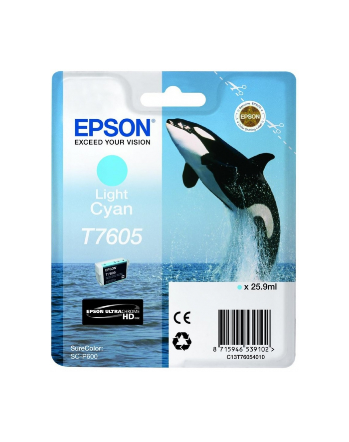 EPSON T7605 Ink Cartridge Light Cyan UltraChrome HD główny