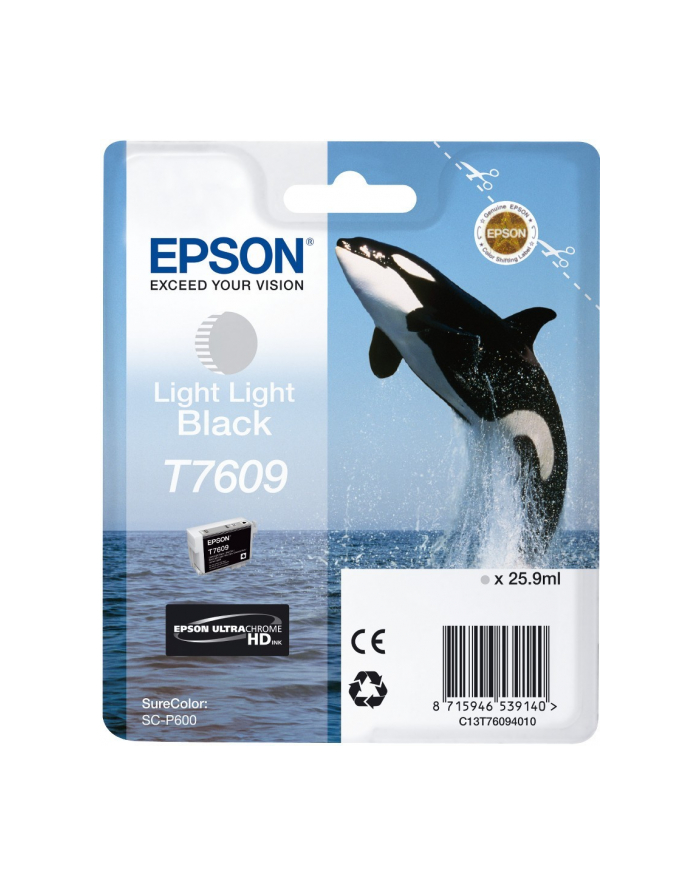 EPSON T7609 Ink Cartrid Light Light Black UltraChrome HD główny