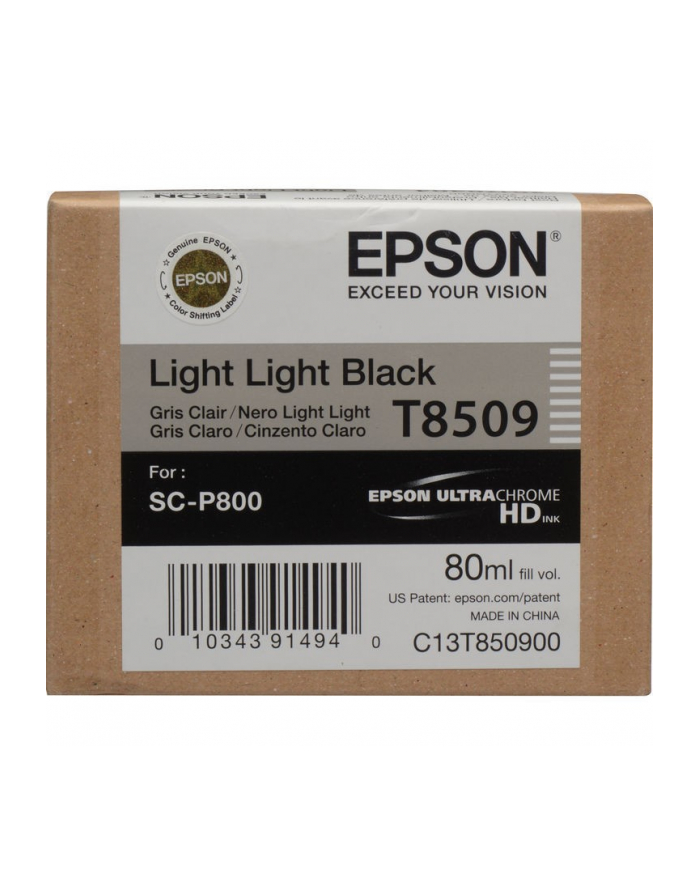 Singlepack Photo Light Light Black cartridge, T850900 główny