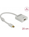 Adapter displayport 1.2 > HDMI(F) 4K aktywny biały Delock - nr 24