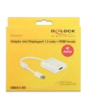 Adapter displayport 1.2 > HDMI(F) 4K aktywny biały Delock - nr 27