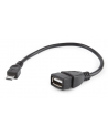Kabel USB micro BM->AF USB 2.0 15cm otg 15cm długi wtyk micro Gembird - nr 4