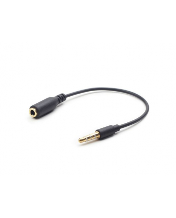 Kabel stereo minijack->minijack M/F zamienione piny dla Apple/Samsung, Nokia 17.5CM Gembird