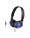 Słuchawki Sony nauszne MDR-ZX310AP (niebieskie) - nr 10
