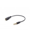 Kabel stereo minijack->minijack M/F zamienione piny dla Apple/Samsung, Nokia 17.5CM Gembird - nr 3