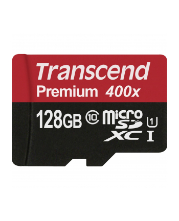 Karta pamięci Transcend microSDXC 128GB Class 10, UHS1 + Adapter