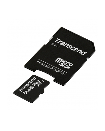 Karta pami臋ci Transcend microSDXC 64GB Class 10, UHS1 + Adapter (SD 3.0)