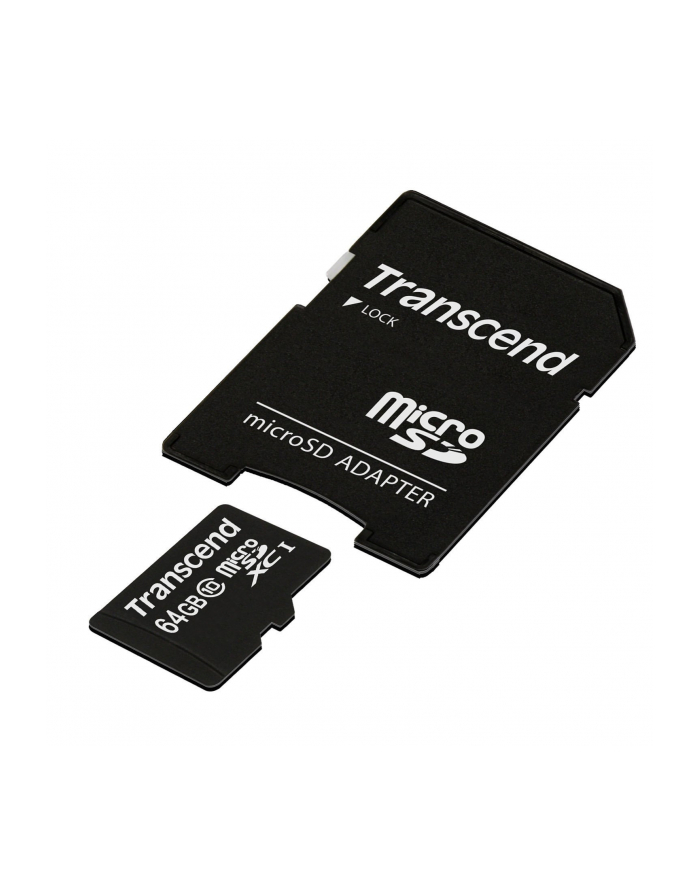 Karta pamięci Transcend microSDXC 64GB Class 10, UHS1 + Adapter (SD 3.0) główny
