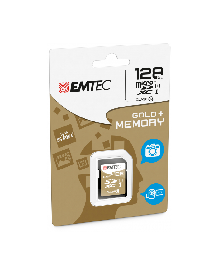 Emtec karta pamięci SDXC 128GB Class 10 Gold+ (85MB/s, 21MB/s) główny