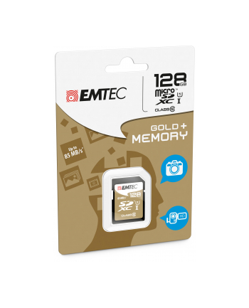 Emtec karta pamięci SDXC 128GB Class 10 Gold+ (85MB/s, 21MB/s)