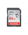SanDisk karta pamięci Ultra SDXC 64GB Class 10 UHS-I, Odczyt: do 80MB/s - nr 64