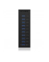 RaidSonic Icy Box 10 x Port USB 3.0 Hub z portem ładowania USB, Czarny - nr 26