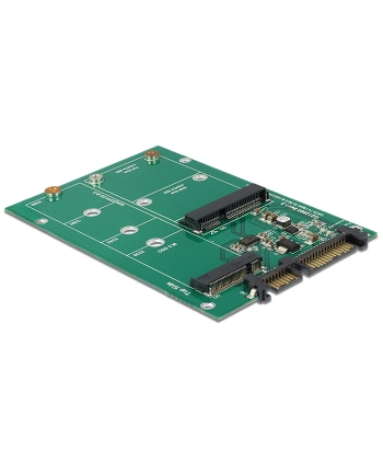 Delock 22-pinowy konwerter SATA -> 1 x M.2 NGFF + 1 x mSATA