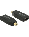 Delock Adapter mini Displayport 1.2 męski > HDMI żeński 4K aktywne czarny - nr 10