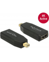 Delock Adapter mini Displayport 1.2 męski > HDMI żeński 4K aktywne czarny - nr 11