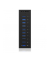 RaidSonic Icy Box 10 x Port USB 3.0 Hub z portem ładowania USB, Czarny - nr 17