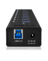 RaidSonic Icy Box 10 x Port USB 3.0 Hub z portem ładowania USB, Czarny - nr 18