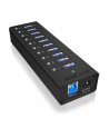 RaidSonic Icy Box 10 x Port USB 3.0 Hub z portem ładowania USB, Czarny - nr 20