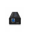 RaidSonic Icy Box 10 x Port USB 3.0 Hub z portem ładowania USB, Czarny - nr 28