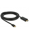 Delock Kabel mini Displayport 1.1 męski > HDMI-A męski 3m, czarny - nr 21