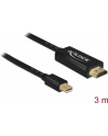 Delock Kabel mini Displayport 1.1 męski > HDMI-A męski 3m, czarny - nr 24