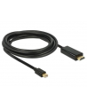 Delock Kabel mini Displayport 1.1 męski > HDMI-A męski 3m, czarny - nr 2
