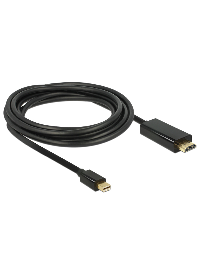 Delock Kabel mini Displayport 1.1 męski > HDMI-A męski 3m, czarny główny