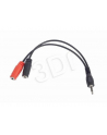 Gembird Adapter Stereo Mini Jack (M) 4-pin -> Mini Jack (F), 20cm, black - nr 10