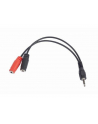 Gembird Adapter Stereo Mini Jack (M) 4-pin -> Mini Jack (F), 20cm, black - nr 1