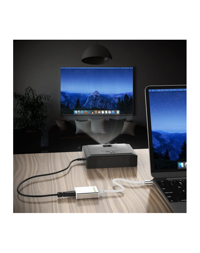 Techly Adapter USB-C 3.1 na HDMI M/Ż, biały główny