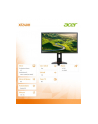 Monitor LCD Acer 24” LED XF240Hbmjdpr HDMI DVI DP głośniki - nr 21
