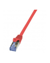 LOGILINK Patchcord Cat.6A 10G S/FTP PIMF PrimeLine 0,5m czerwony - nr 3