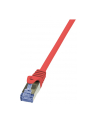 LOGILINK Patchcord Cat.6A 10G S/FTP PIMF PrimeLine 0,5m czerwony - nr 6