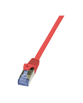 LOGILINK Patchcord Cat.6A 10G S/FTP PIMF PrimeLine 0,5m czerwony